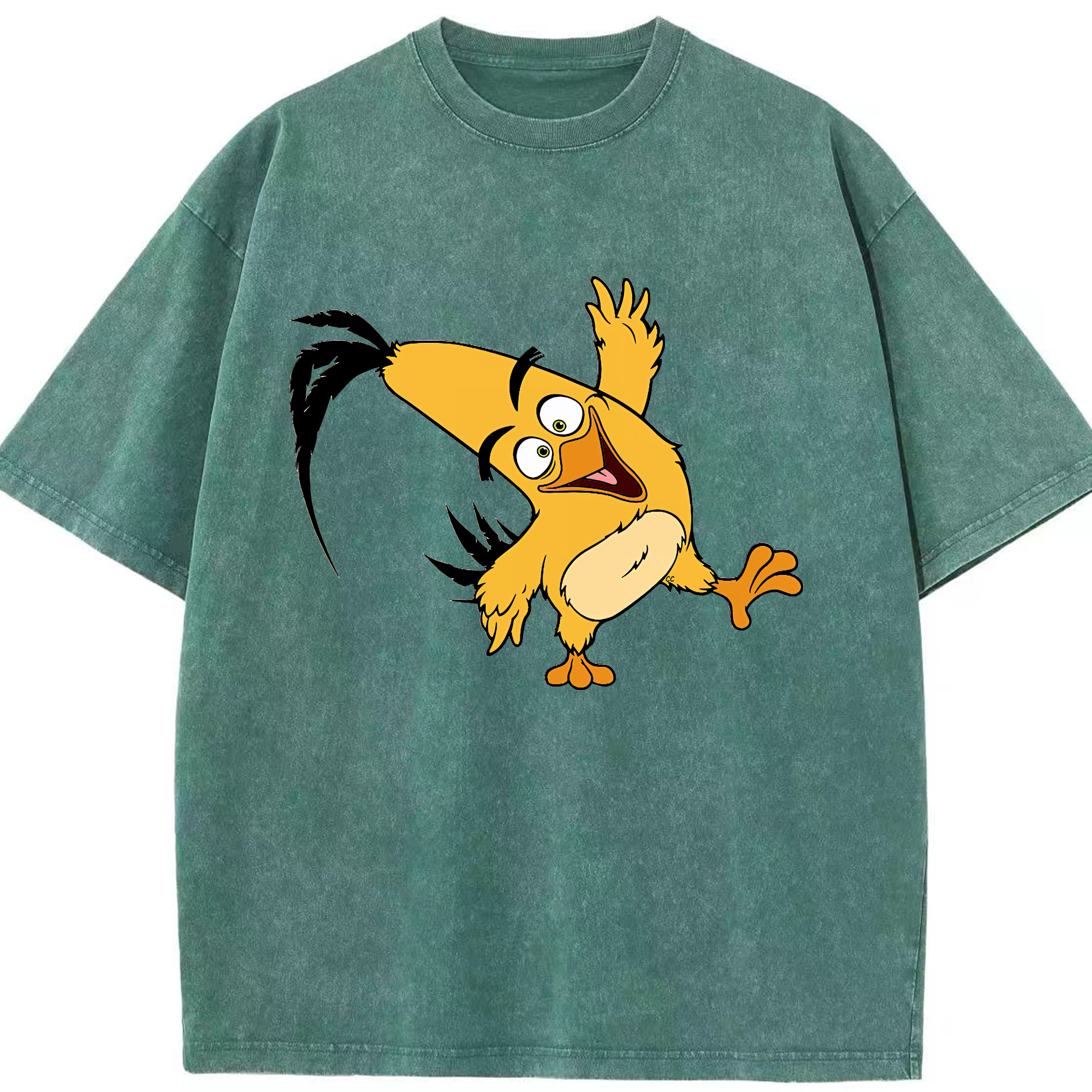 （画像用） Angry Birds アングリーバード 綿100% ヴィンテージ風 半袖Tシャツ（フロントプリント）